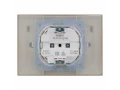             SKANDY Розетка 2 орынды, қақпағы бар 16А жиынтықта IP44 SK-R12Sh шампан IEK    