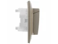             SKANDY Розетка 2 орынды, қақпағы бар 16А жиынтықта IP44 SK-R12Sh шампан IEK    