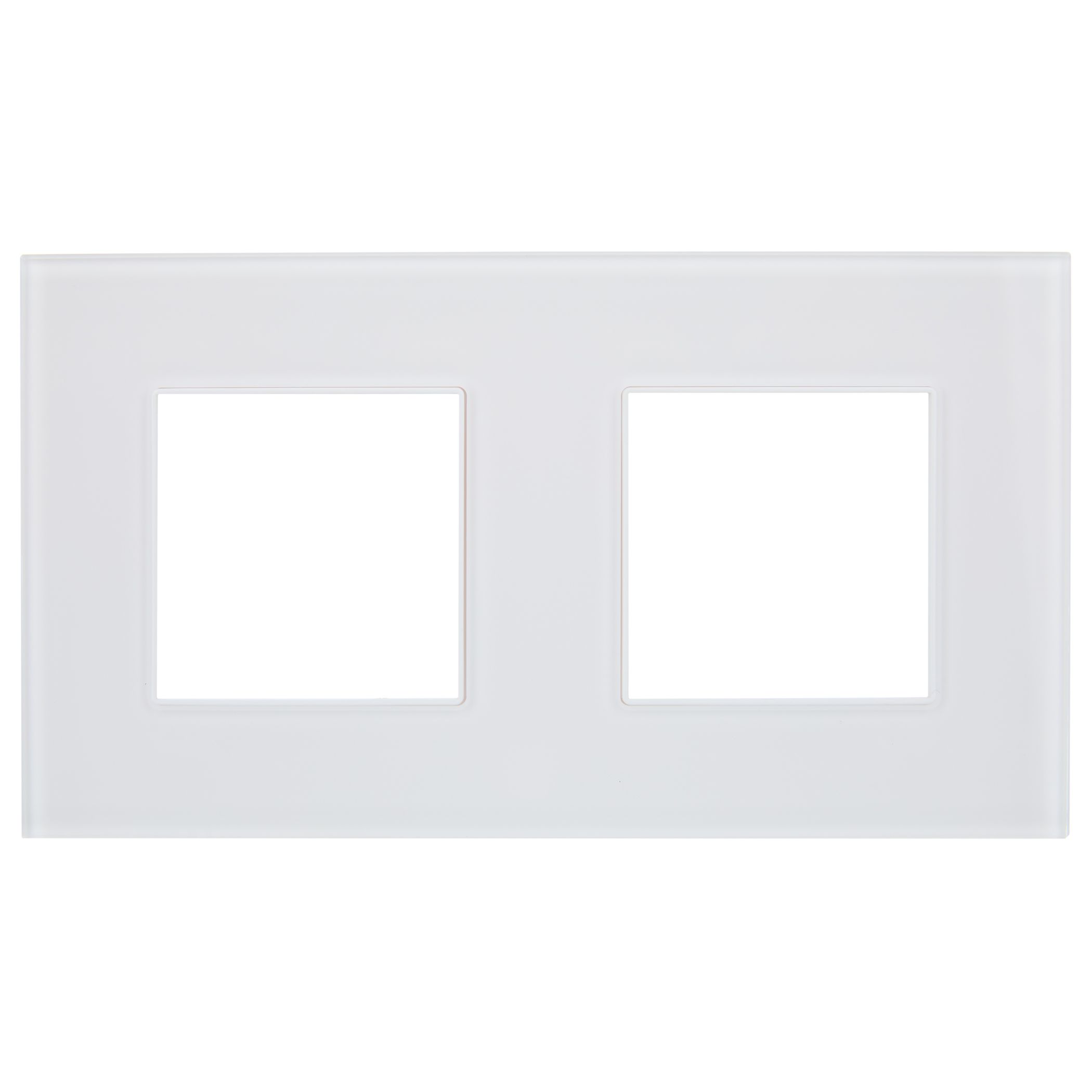             SKANDY Жиектеме 2-орынды SK-F22W шыны арктикалық ақ IEK    