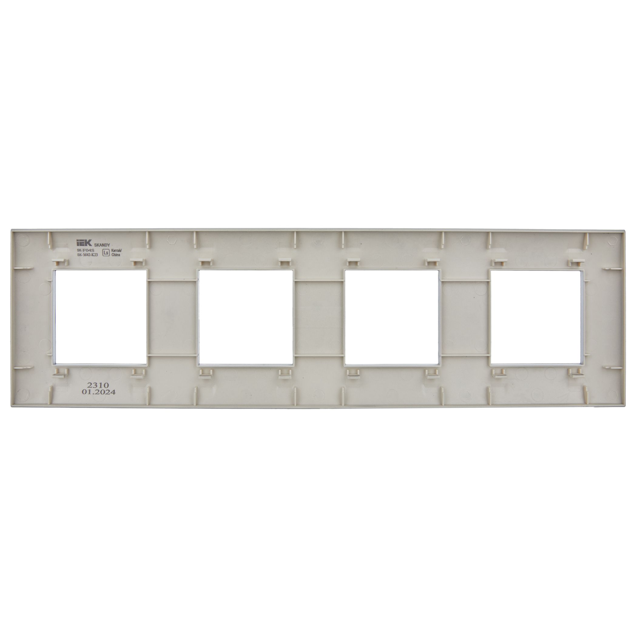             SKANDY Жиектеме 4-орынды SK-F04S күміс IEK    