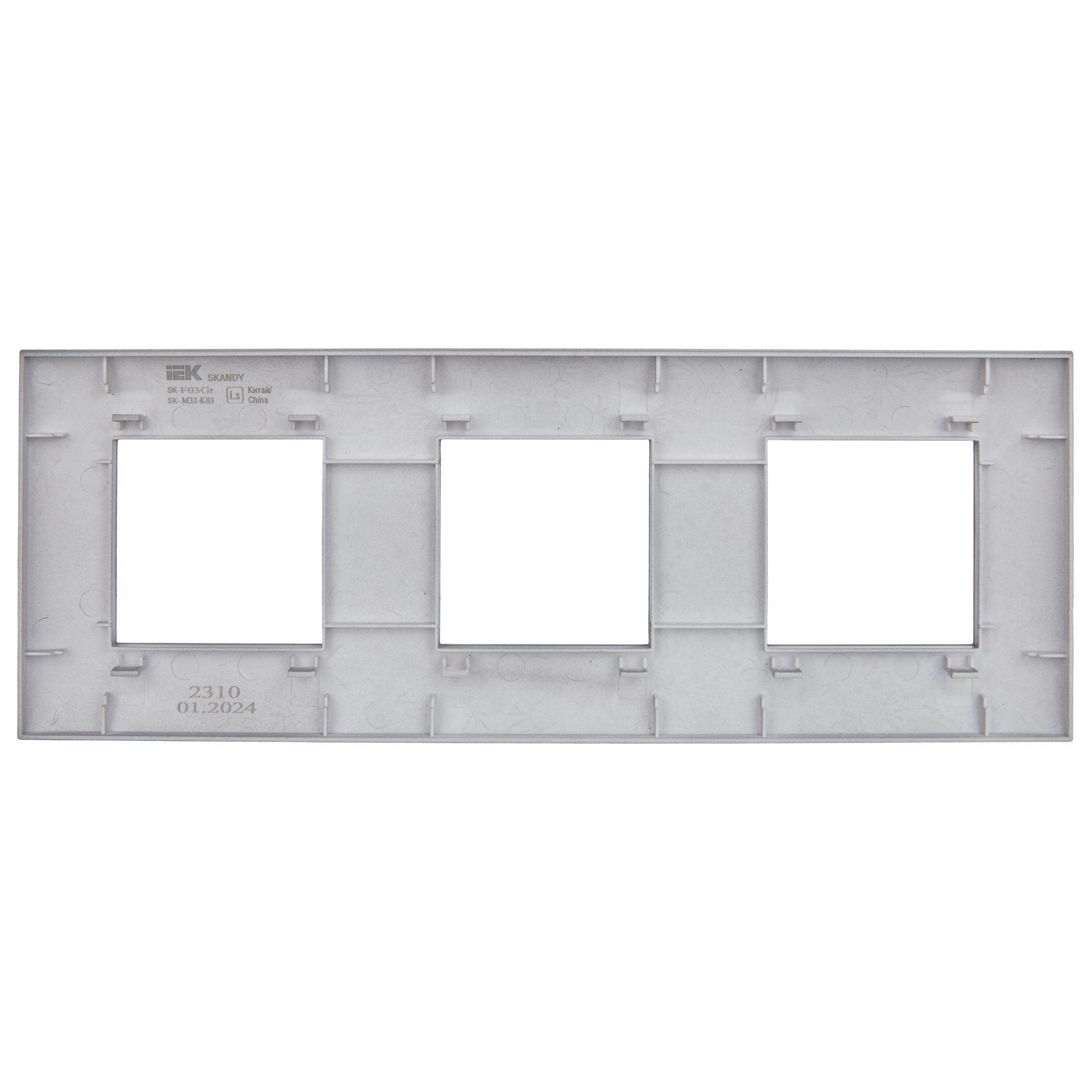             SKANDY Жиектеме 3-орынды SK-F03Gr сұр IEK    