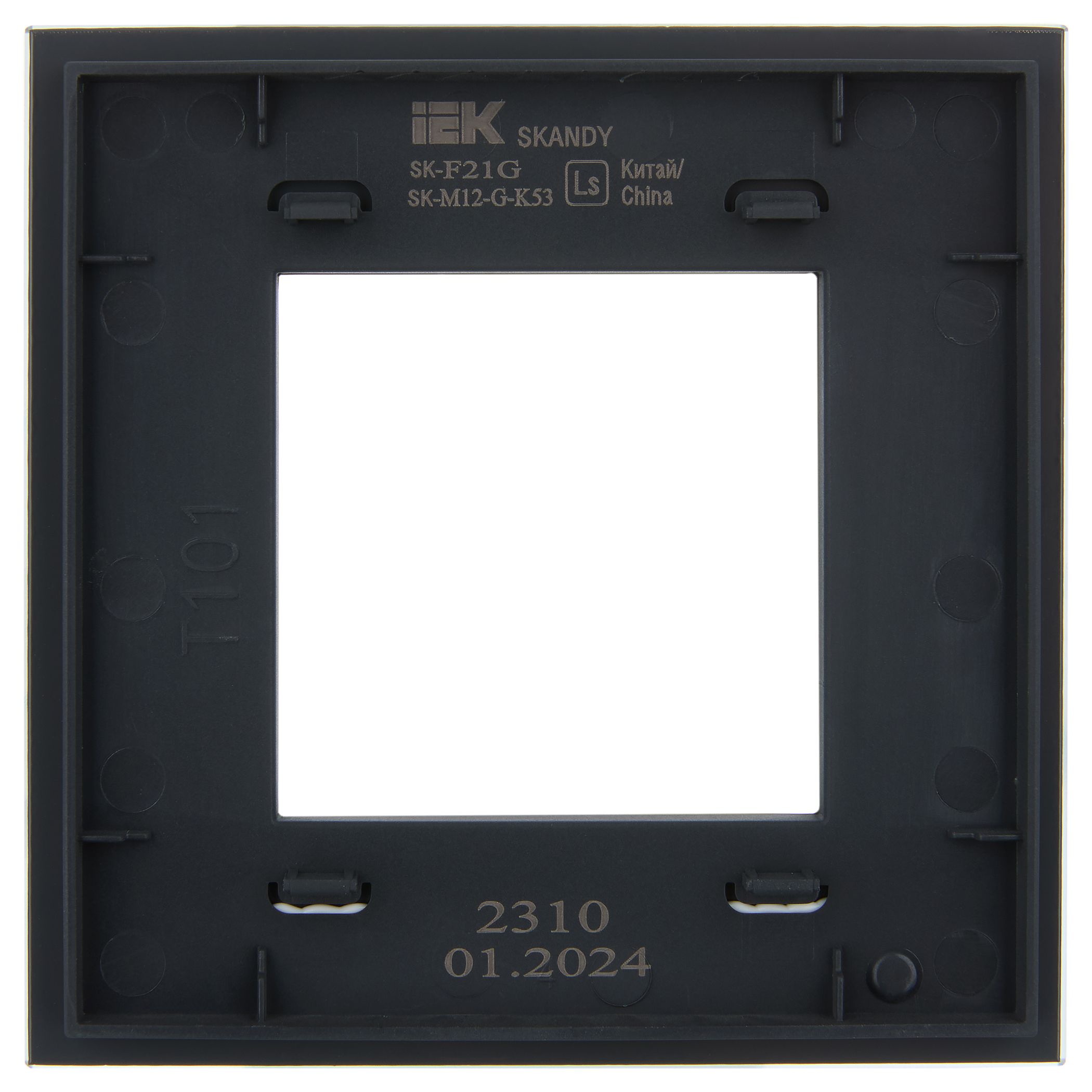            SKANDY Жиектеме 1-орынды SK-F21G шыны графит IEK    