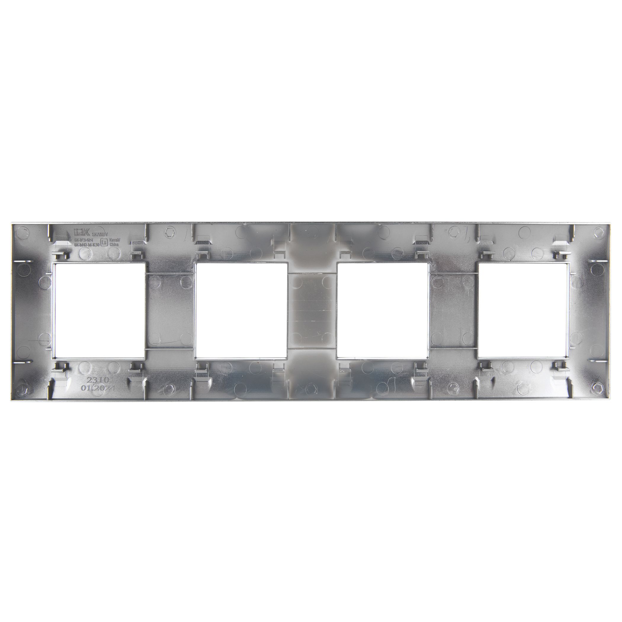             SKANDY Жиектеме 4-орынды SK-F34N металл никель IEK    