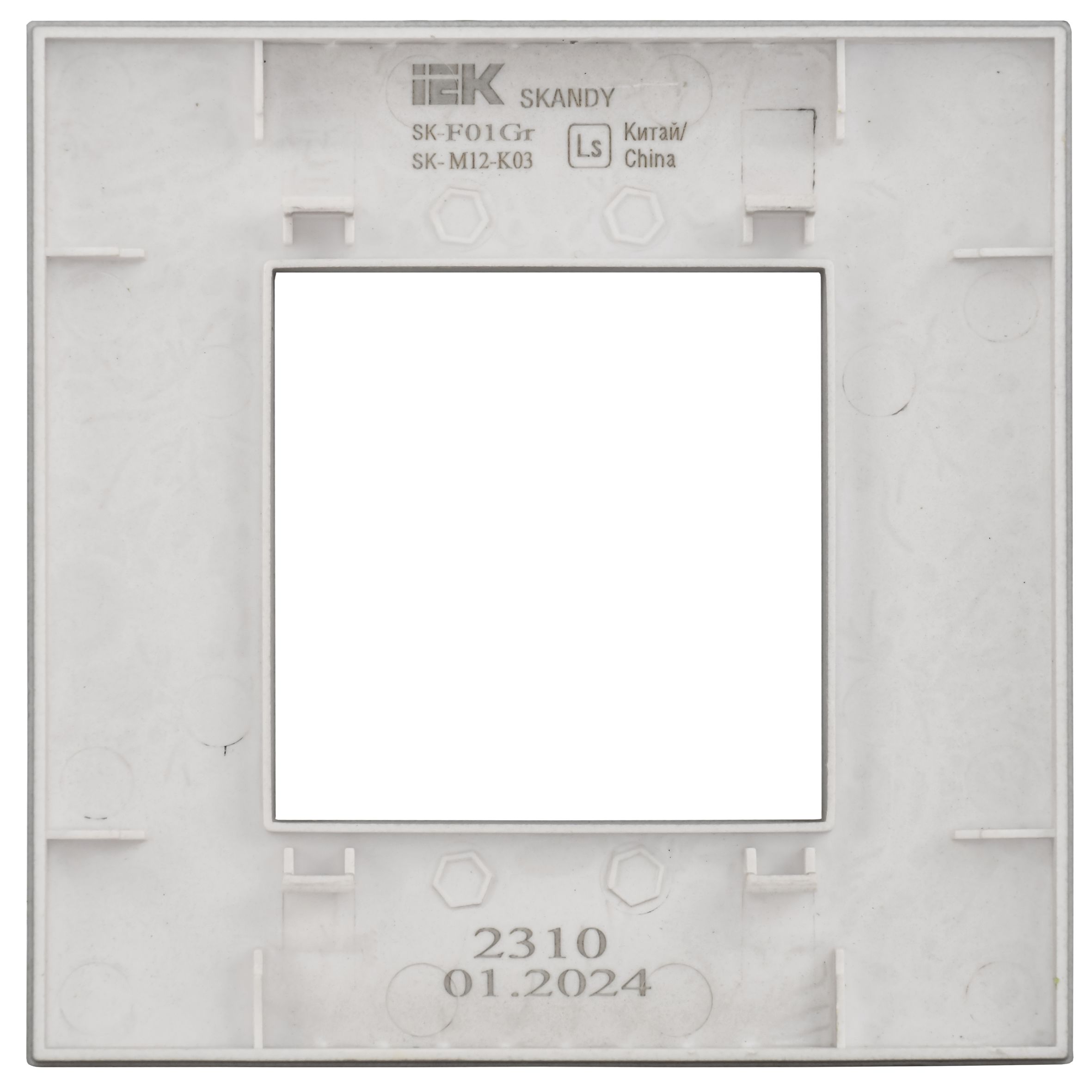             SKANDY Жиектеме 1-орынды SK-F01Gr сұр IEK    