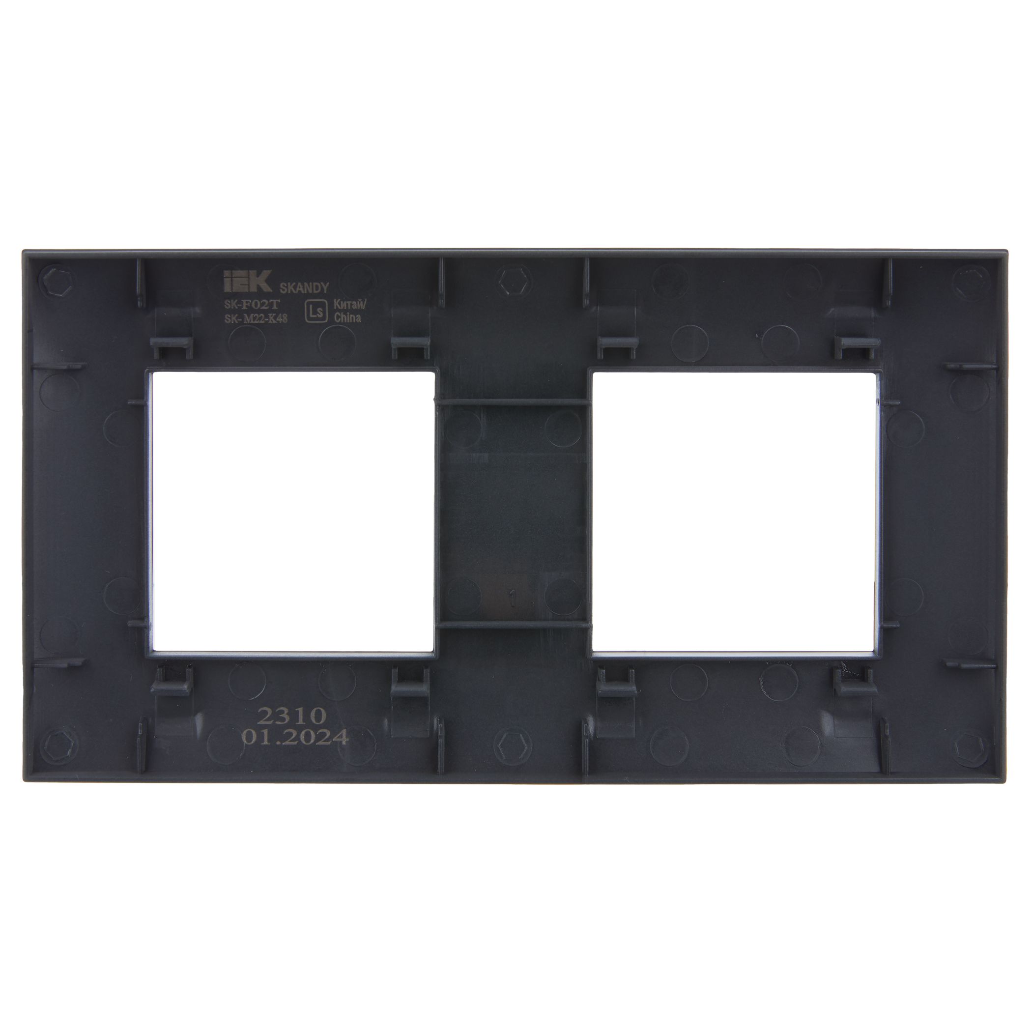             SKANDY Жиектеме 2-орынды SK-F02T титан IEK    