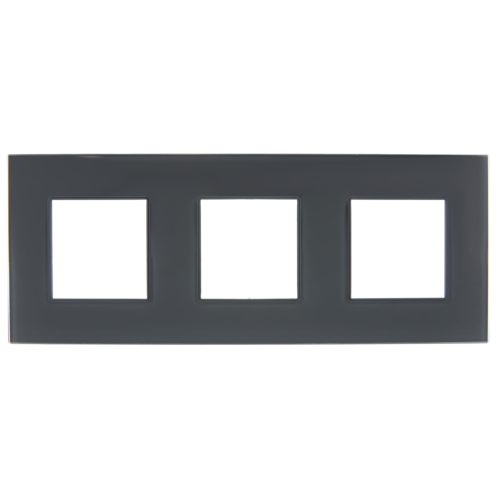             SKANDY Жиектеме 3-орынды SK-F23G шыны графит IEK    