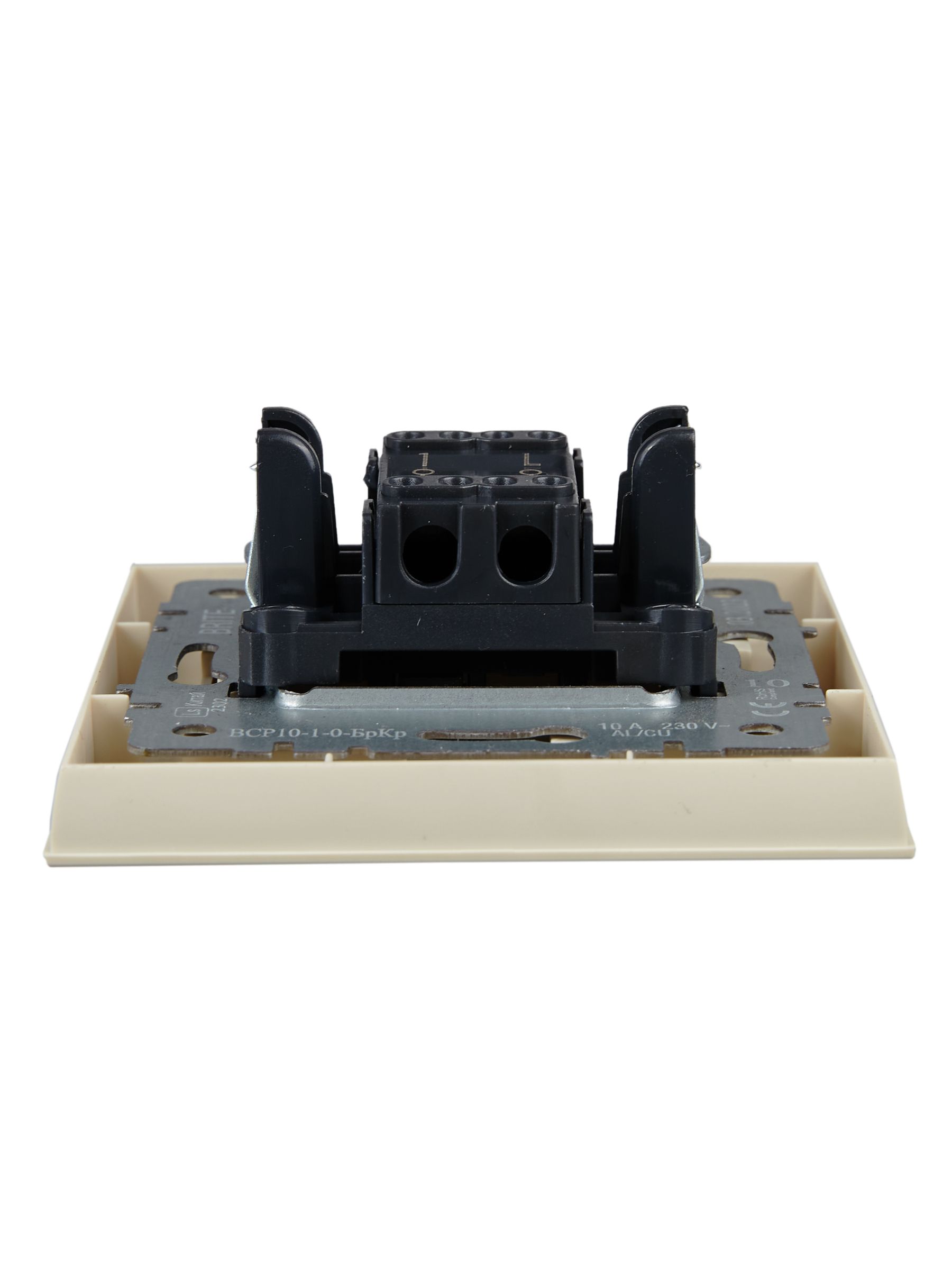             BRITE Ажыратқышы 1-пернелі 10А жиынтықта ВСP10-1-0-БрКр сарғыш ИЭК    