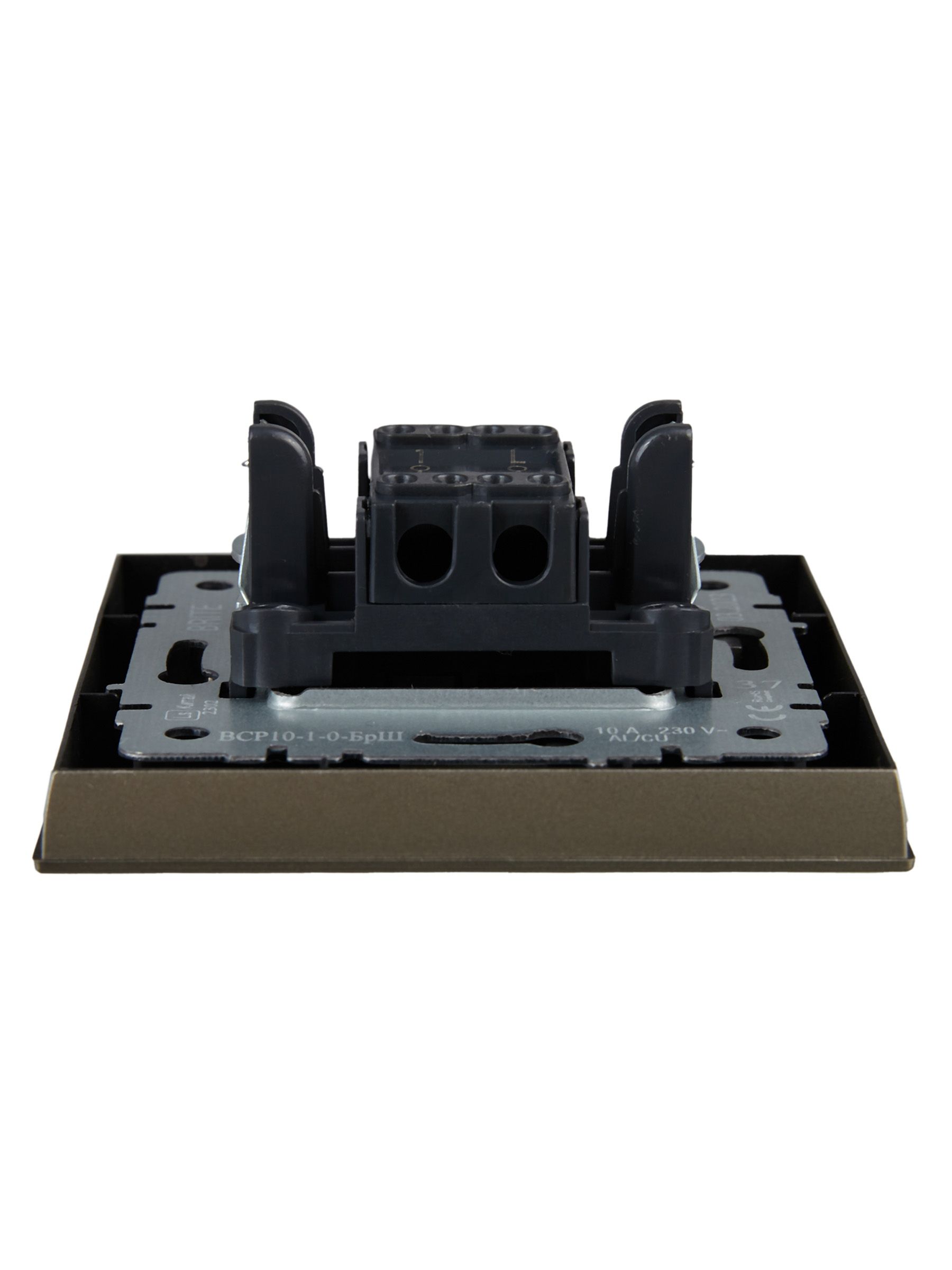             BRITE Ажыратқышы 1-пернелі 10А жиынтықта ВСP10-1-0-БрШ шампан ИЭК    