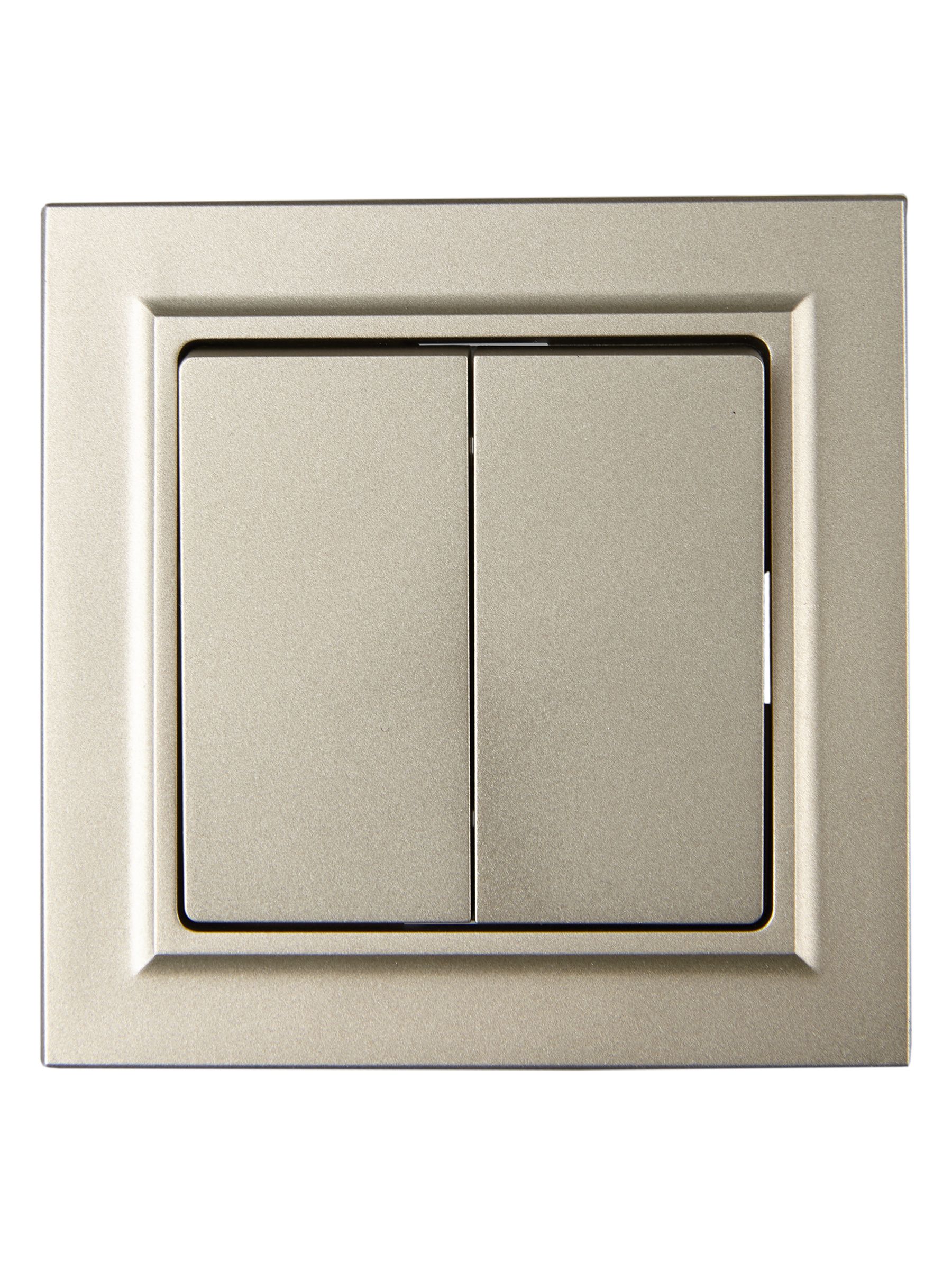             BRITE Ажыратқыш, екі пернелі 10А жиынтықта ВСP10-2-0-БрШ шампан ИЭК    