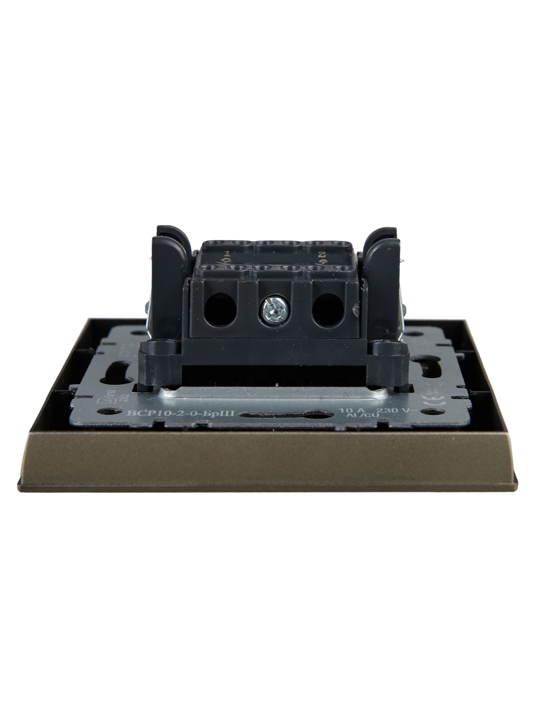             BRITE Ажыратқыш, екі пернелі 10А жиынтықта ВСP10-2-0-БрШ шампан ИЭК    