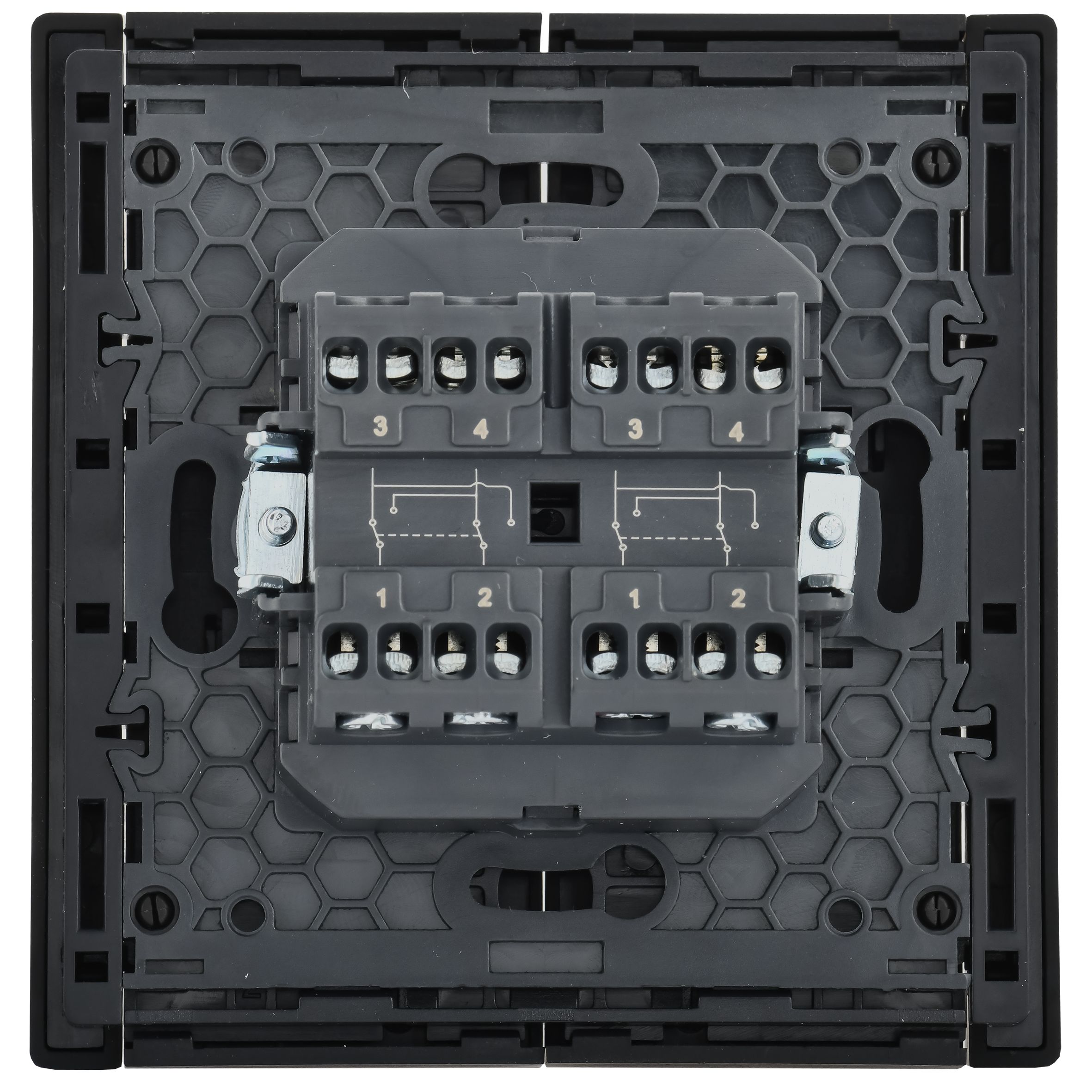             FORTE&PIANO Ажыратқыш, 2 пернелі, айқара 10А FP109 қара IEK    