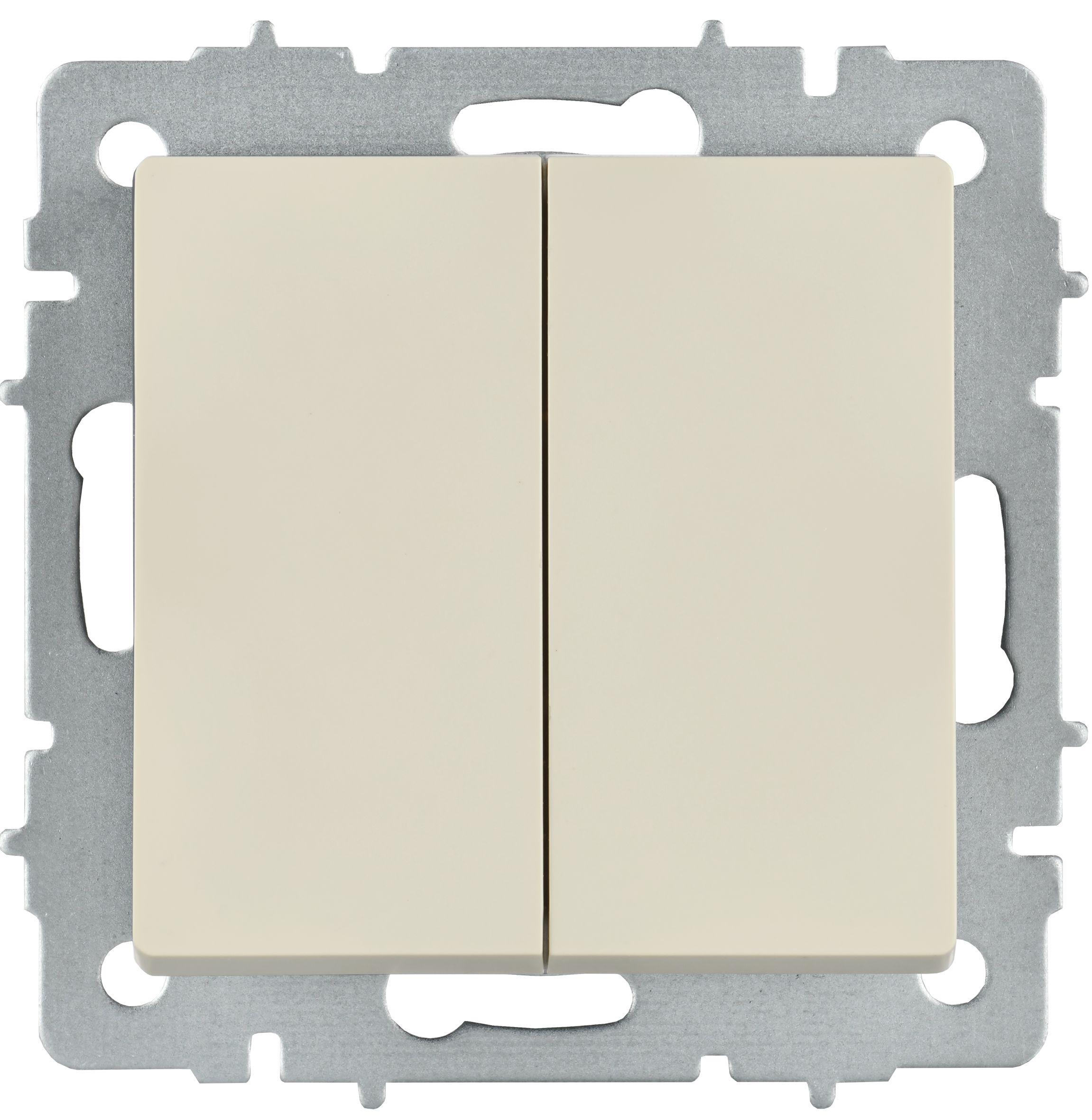             BRITE Ажыратқыш, 2 пернелі, айқара 10А ВС10-2-3-БрКр сарғыш IEK    