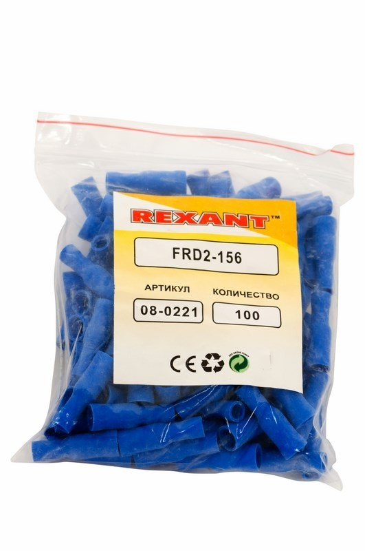             Штекерлі ажырағыш, оқшауланған, ұя 4 мм 1.5-2.5 мм² (РШи-м 2.5-4/РШИм 2-5-4 ) көк REXANT    
