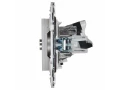             SKANDY 2 ұялы розетка TV+RJ45 5E категориялы SK-A14S күміс IEK    