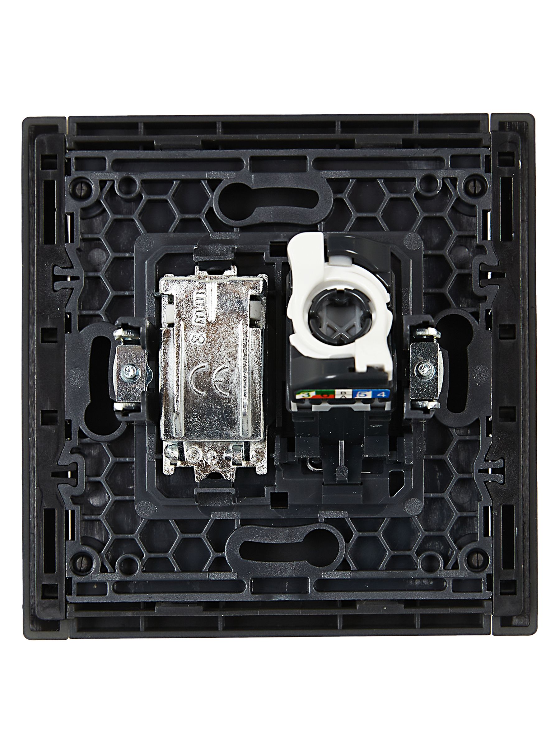 FORTE&PIANO 2 ұялы розетка TV+RJ45 категориялы 5E FP336 сұр IEK