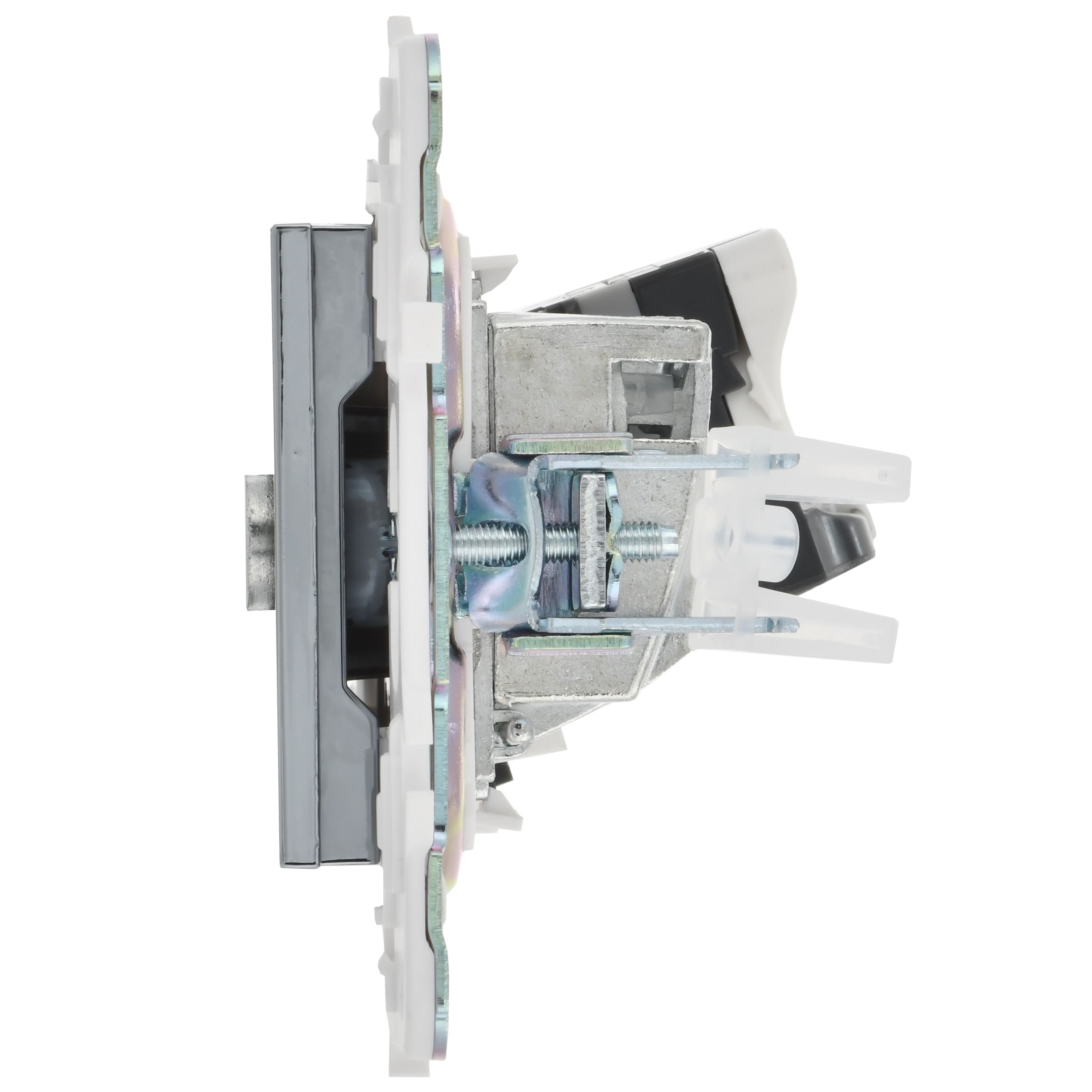 SKANDY 2 ұялы розетка TV+RJ45 5E категориялы SK-A14N металл никель IEK