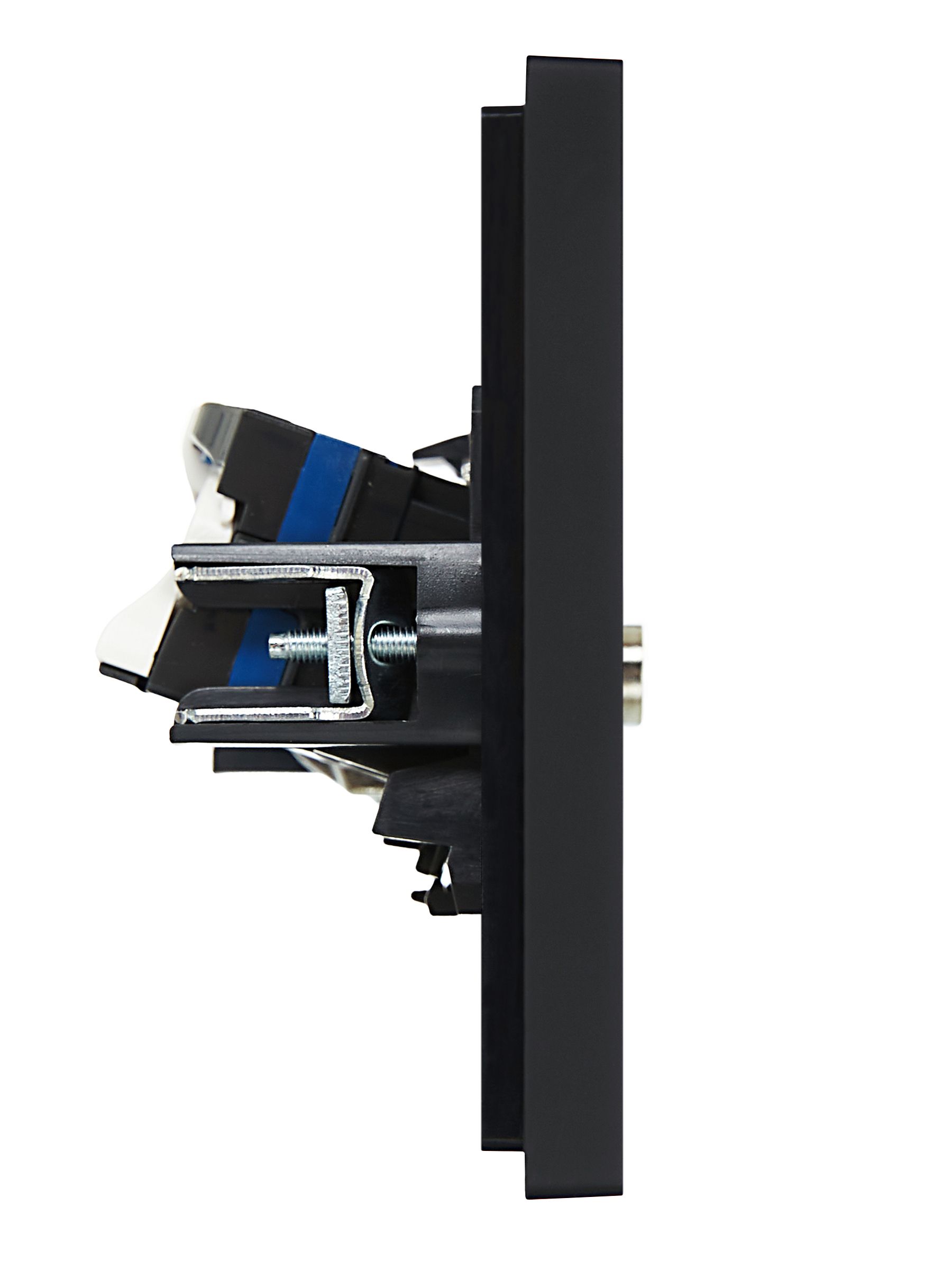 FORTE&PIANO 2 ұялы розетка TV+RJ45 6 категориялы FP137 қара ИЭК