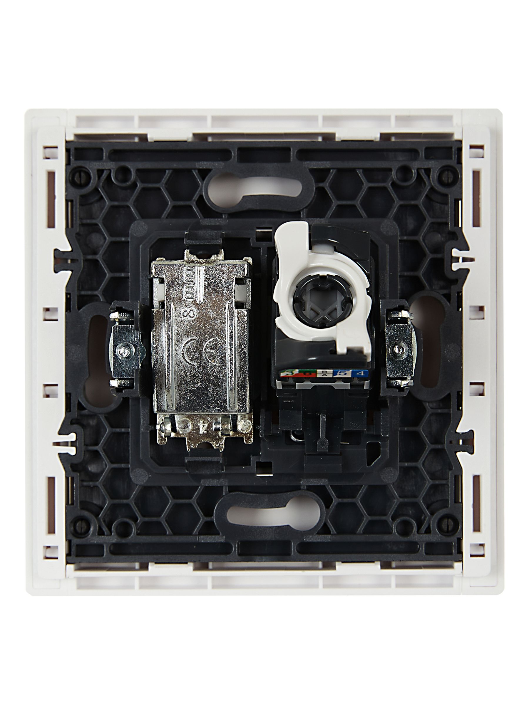 FORTE&PIANO 2 ұялы розетка TV+RJ45 категориялы 5E FP236 ақ ИЭК