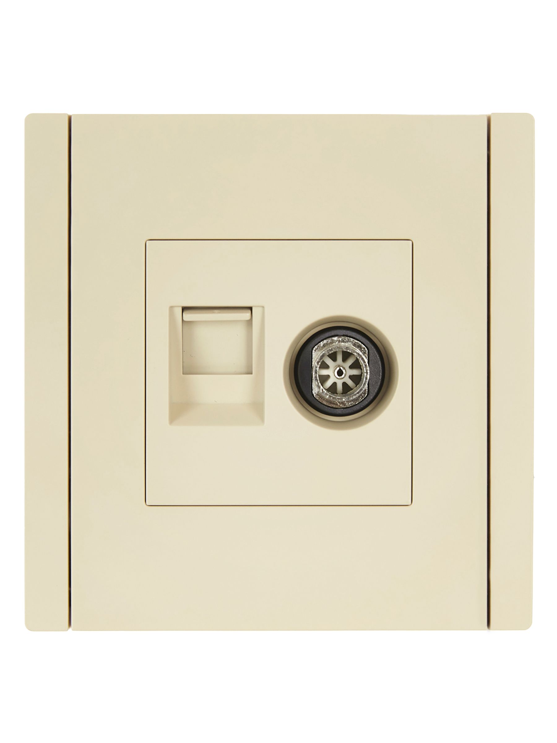 FORTE&PIANO 2 ұялы розетка TV+RJ45 категориялы 5E FP436 ваниль IEK