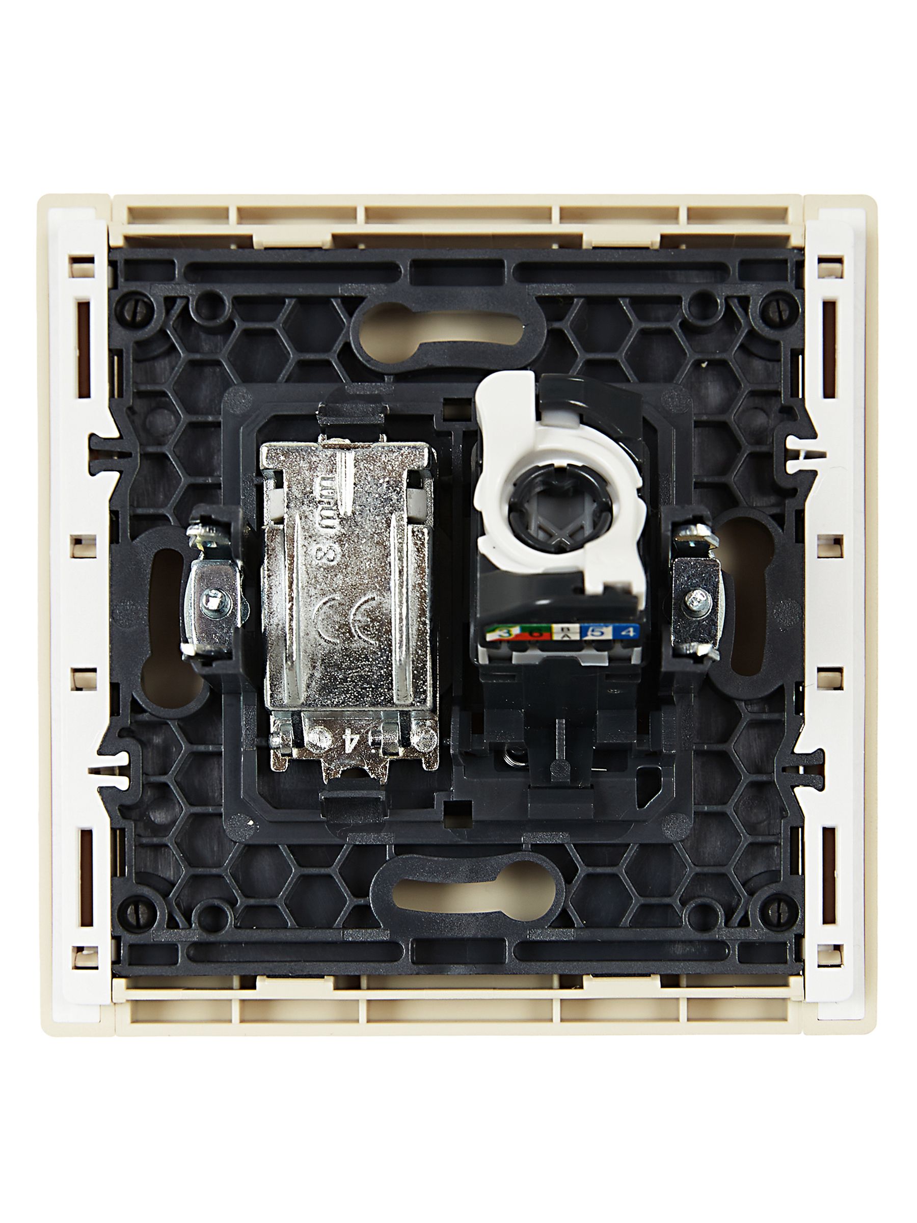 FORTE&PIANO 2 ұялы розетка TV+RJ45 категориялы 5E FP436 ваниль IEK