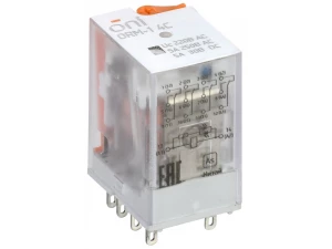Реле интерфейсное ORM-1 4C 220В AC со светодиодом и тестовой кнопкой ONI