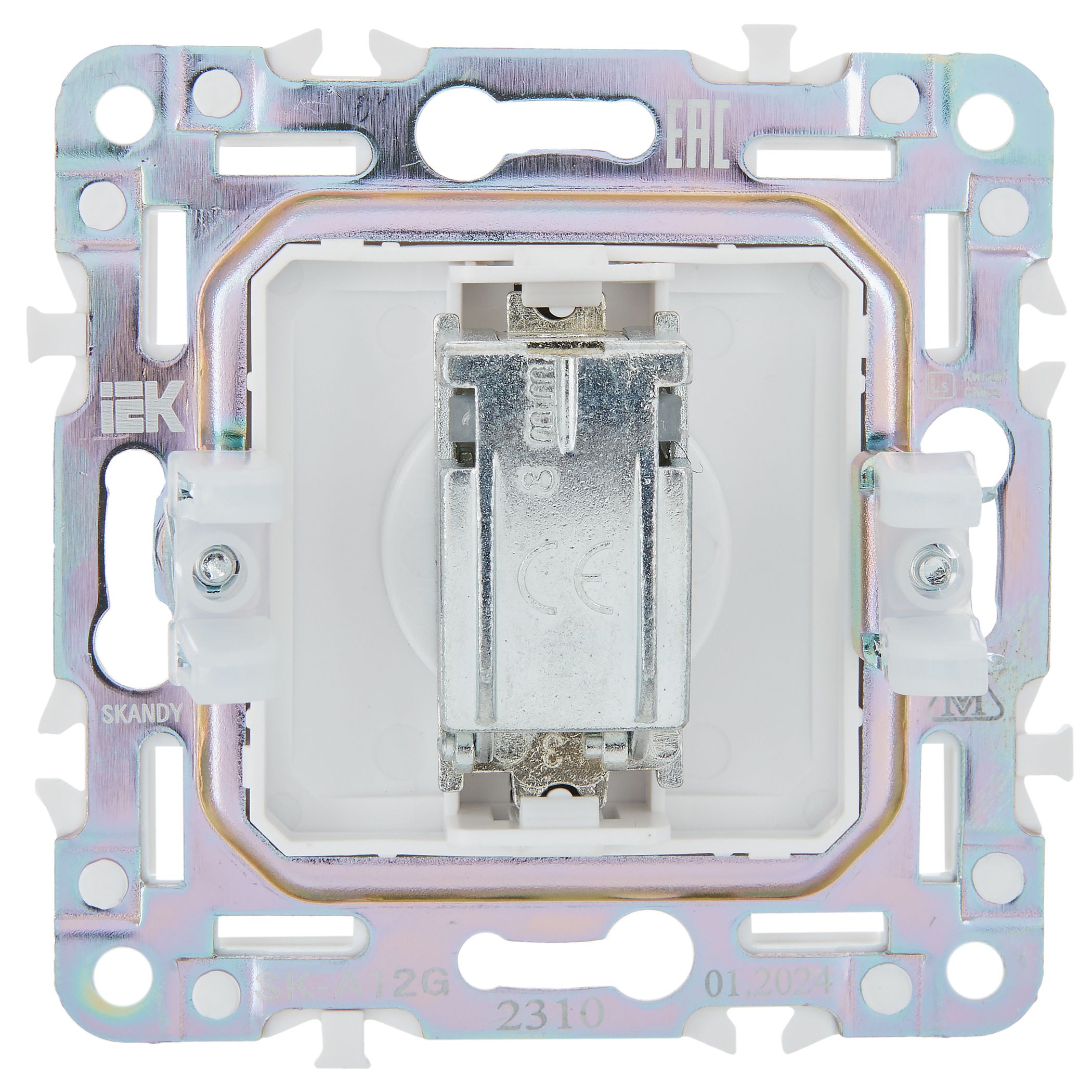             SKANDY Шекті TV розетка SK-A12G графит IEK    