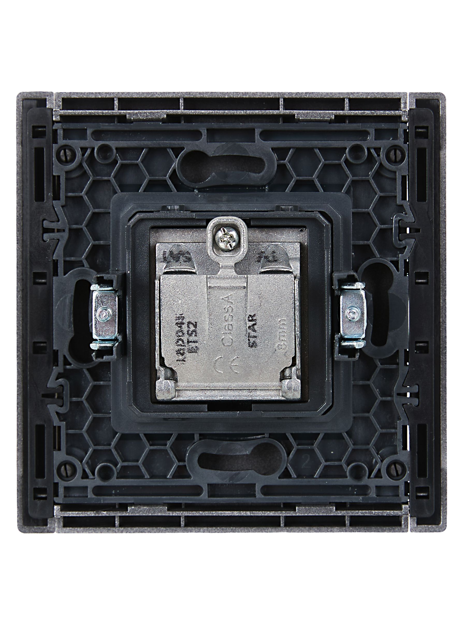             FORTE&PIANO 2 ұялы розетка TV+SAT FP538 болат IEK    