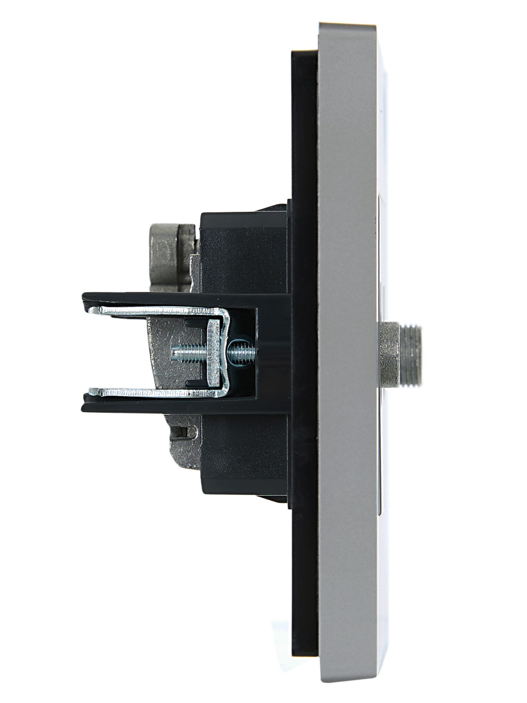             FORTE&PIANO 2 ұялы розетка TV+SAT FP538 болат IEK    