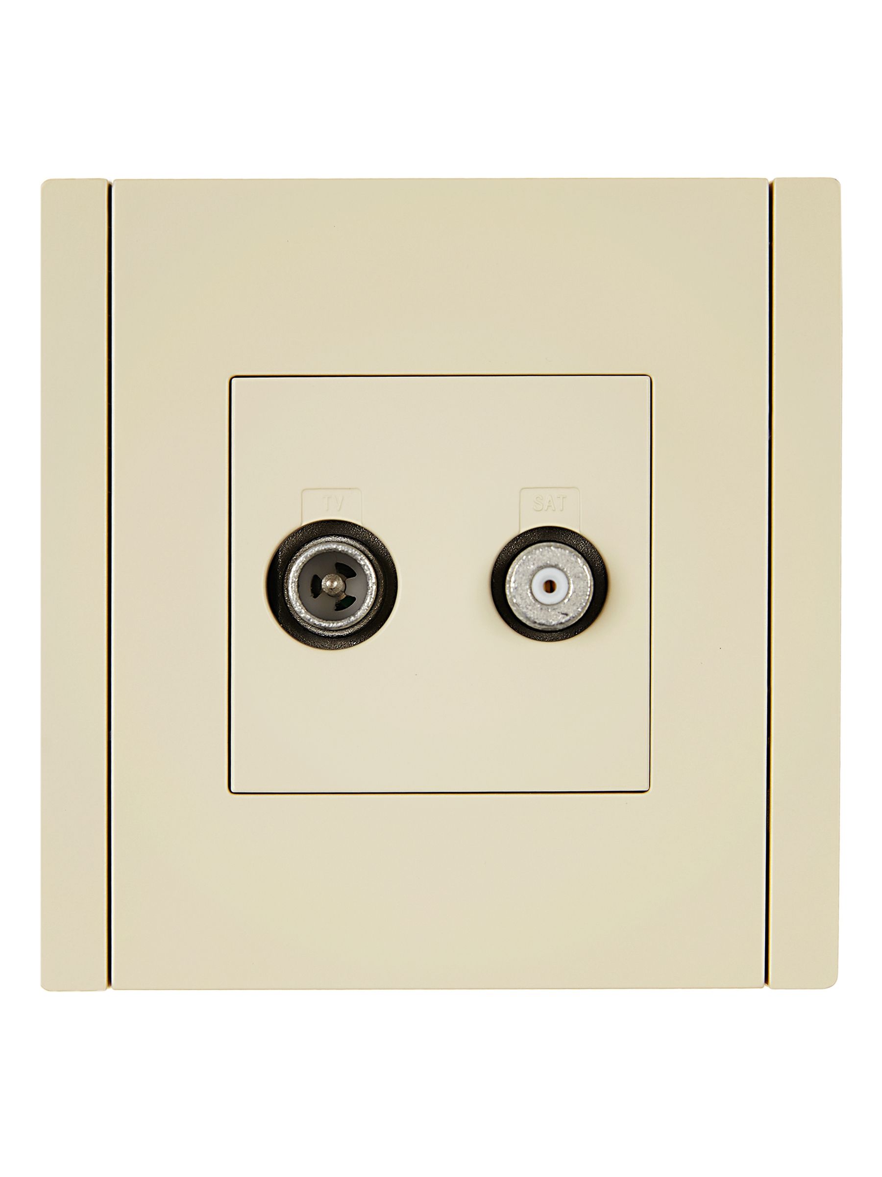             FORTE&PIANO 2 ұялы розетка TV+SAT FP438 ваниль IEK    