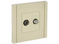 FORTE&PIANO 2 ұялы розетка TV+SAT FP438 ваниль IEK