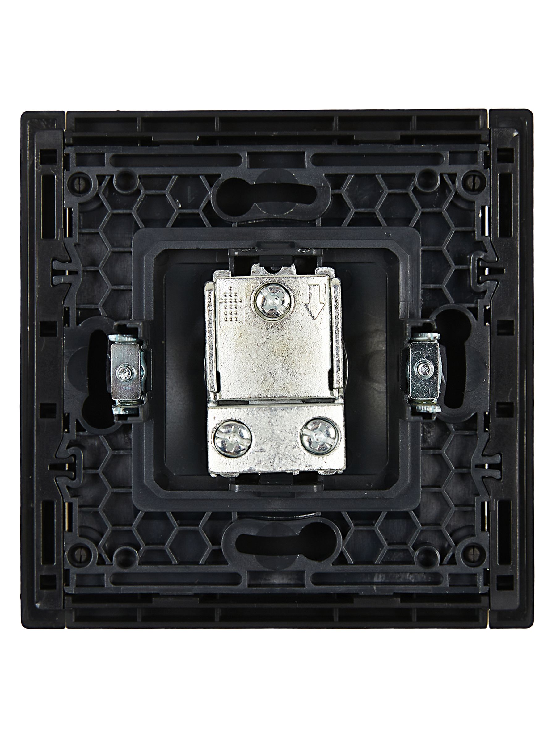             FORTE&PIANO Өтпелі TV розетка FP129 қара IEK    