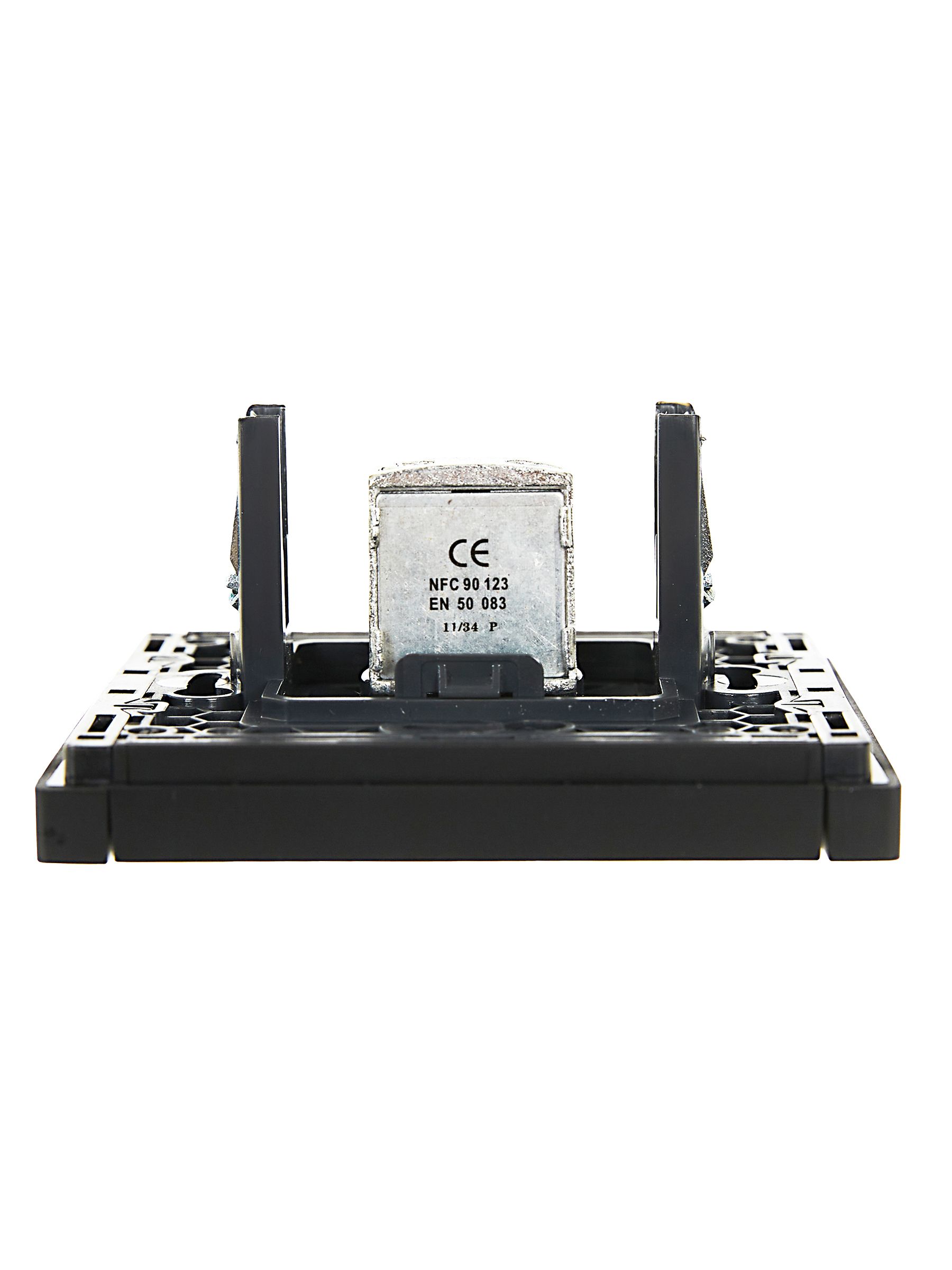             FORTE&PIANO Өтпелі TV розетка FP129 қара IEK    