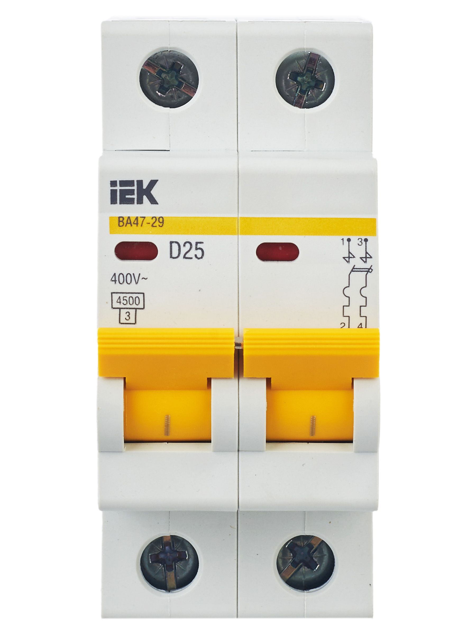             Автоматтық ажыратқыш 2Р ВА 47-29 25А 4,5кА х-ка D (ИЭК)    