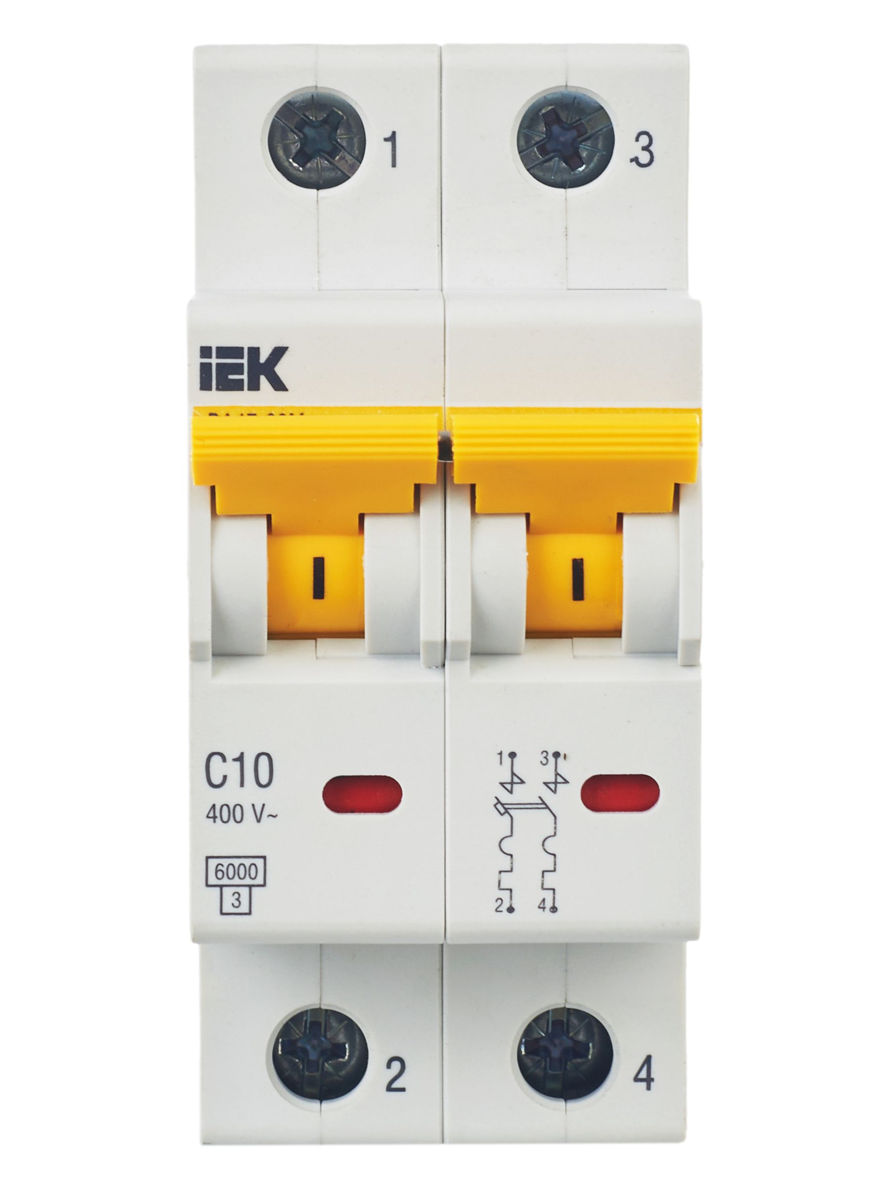             KARAT Автоматтық ажыратқыш ВА47-60M 2P C 10А 6кА IEK    