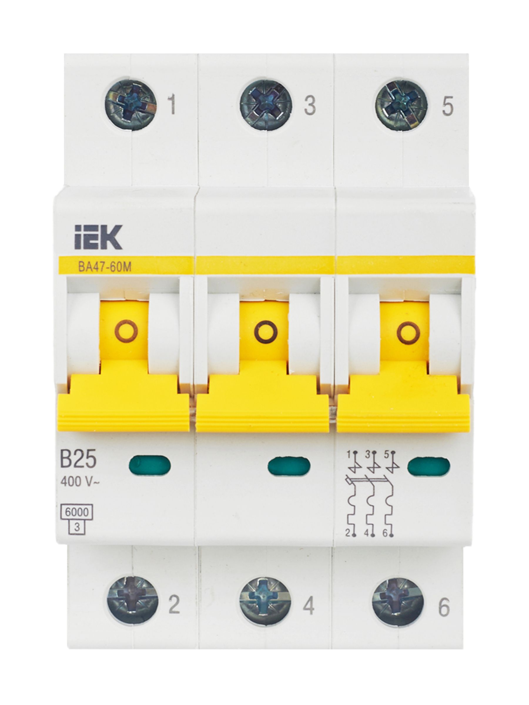             KARAT Автоматтық ажыратқыш ВА47-60M 3P B 25А 6кА IEK    