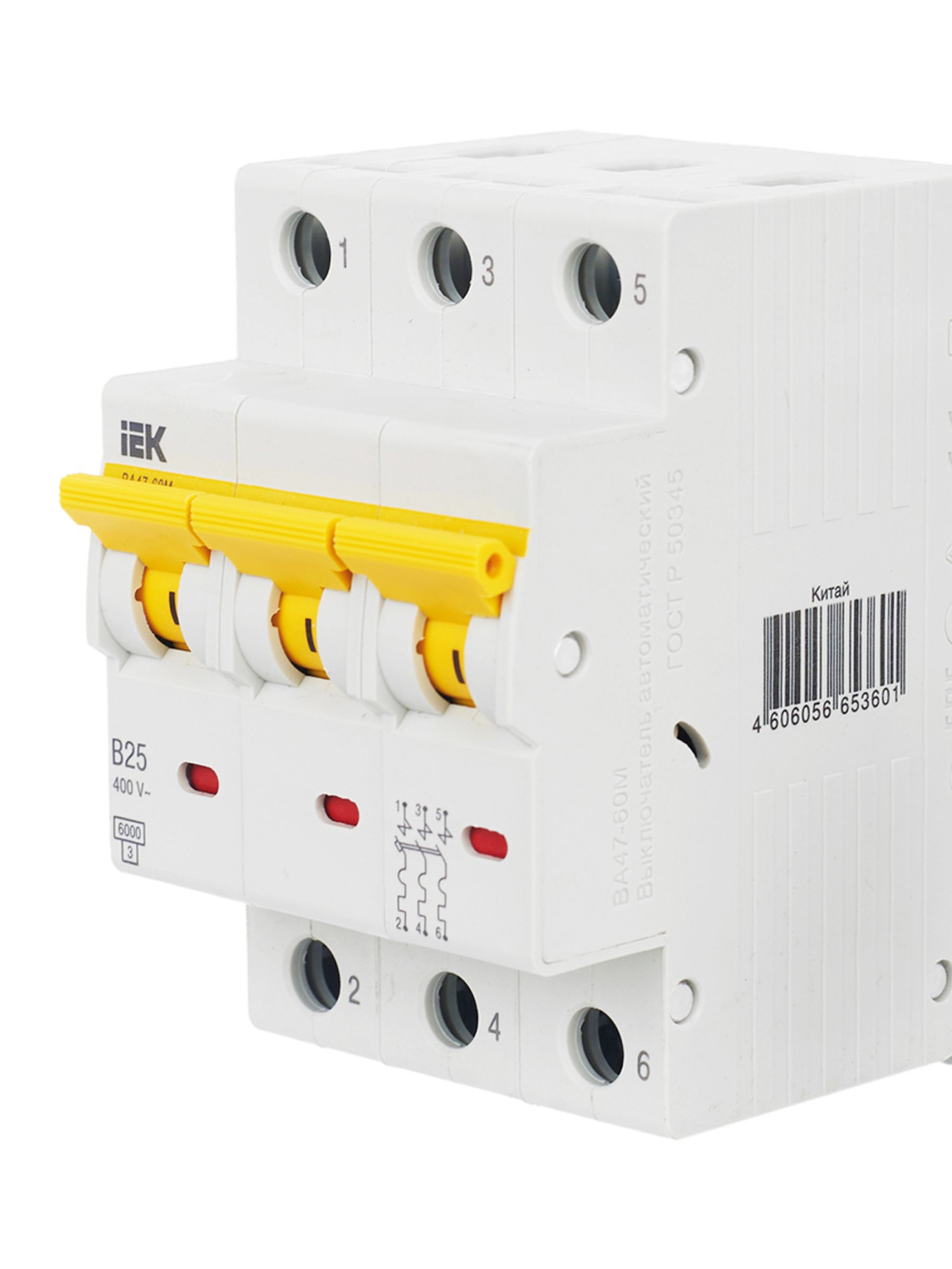             KARAT Автоматтық ажыратқыш ВА47-60M 3P B 25А 6кА IEK    
