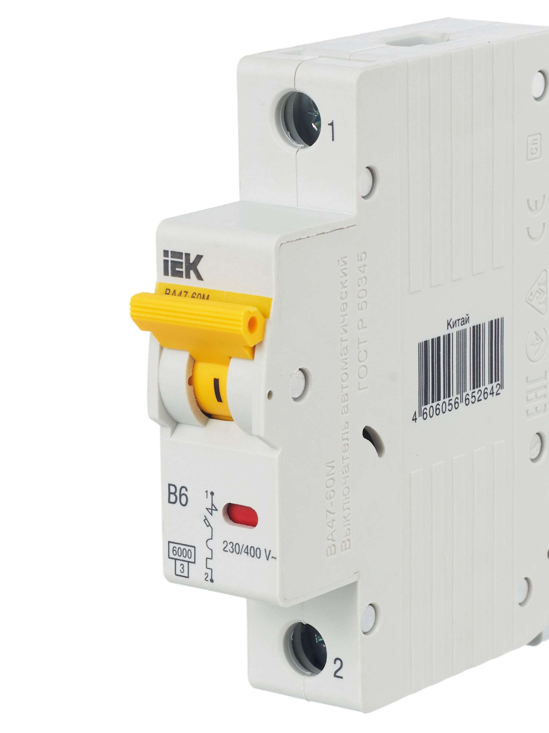             KARAT Автоматтық ажыратқыш ВА47-60M 1P B 6А 6кА IEK    