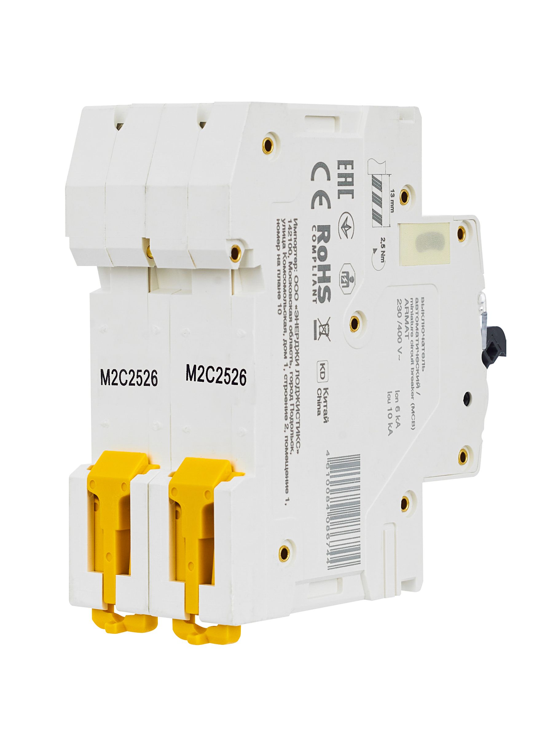             ARMAT Автоматтық ажыратқыш M06N 2P C 25А IEK    