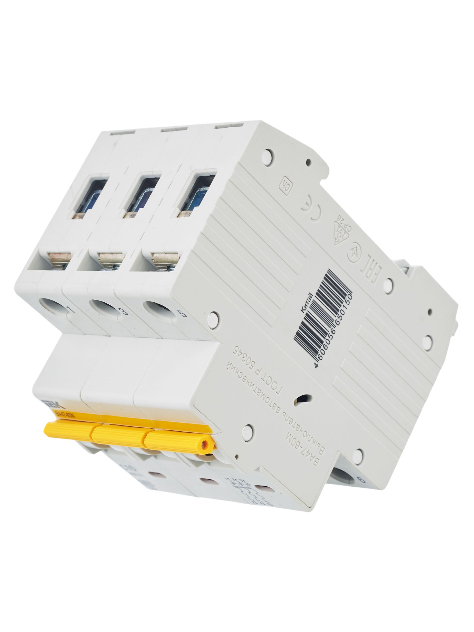             Автоматтық ажыратқыш 3Р ВА47-60M 10А 6кА C ИЭК    