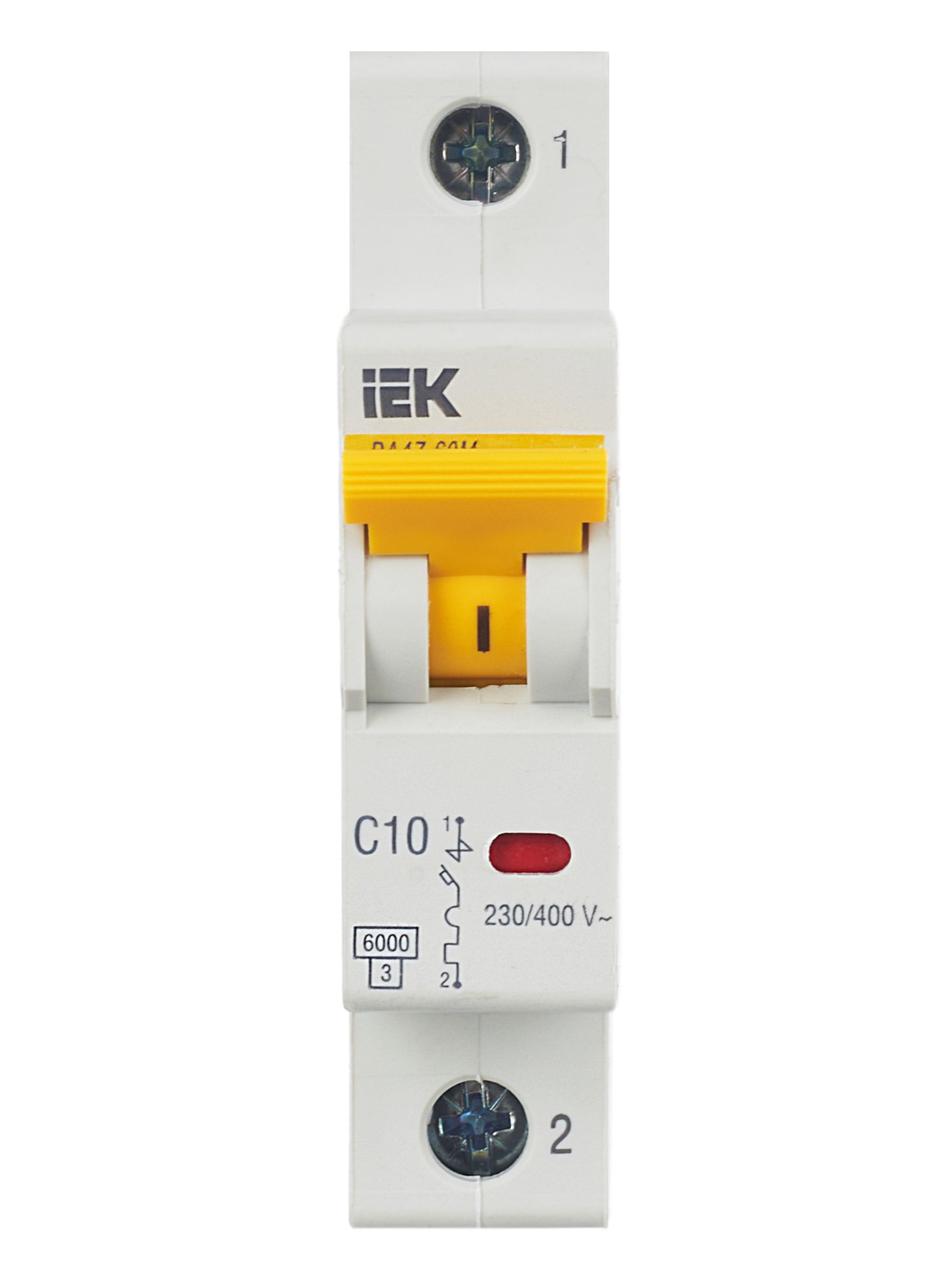             Автоматтық ажыратқыш 1Р ВА 47-60М 10 А 6 кА  х-ка C ИЭК    