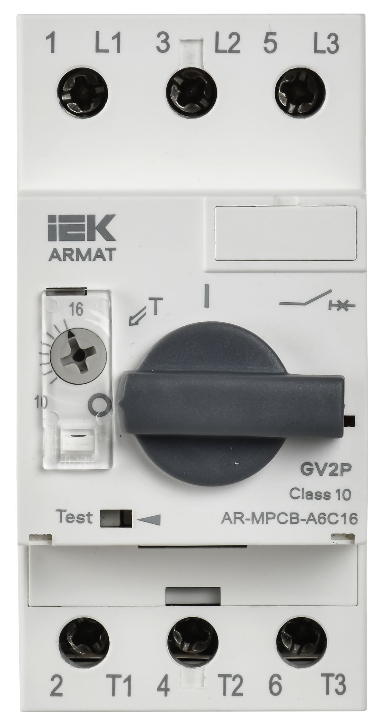             ARMAT Қозғалиқыш қорғанысы автоматты ажыратқышы A6 GV2P 10-16А IEK    
