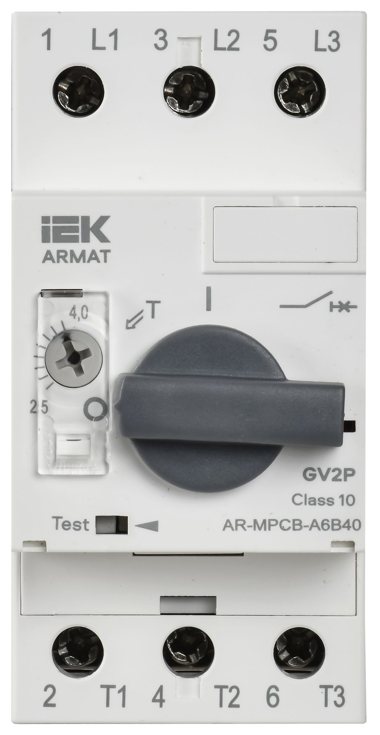             ARMAT Қозғалиқыш қорғанысы автоматты ажыратқышы A6 GV2P 2,5-4А IEK    