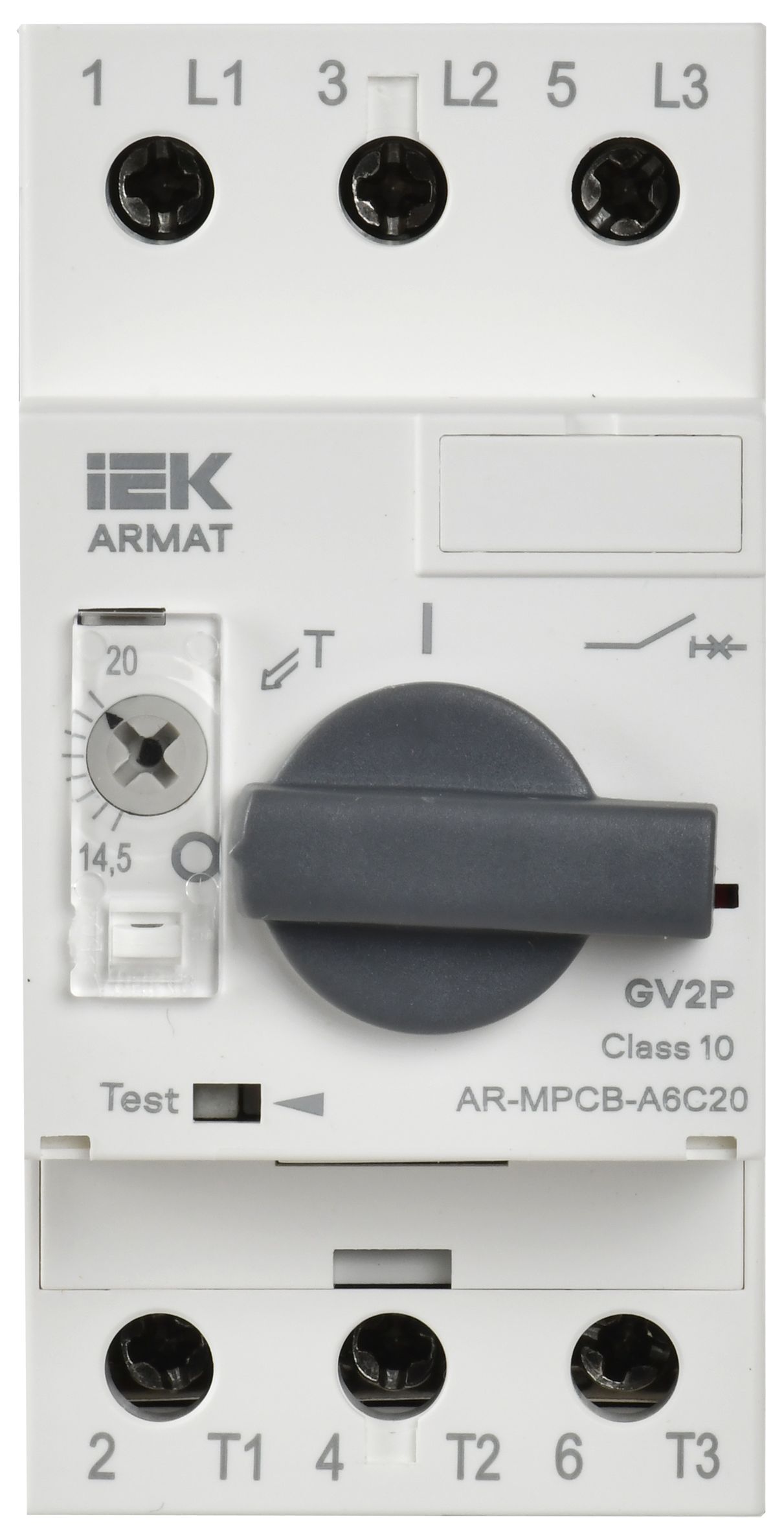             ARMAT Қозғалиқыш қорғанысы автоматты ажыратқышы A6 GV2P 14,5-20А IEK    