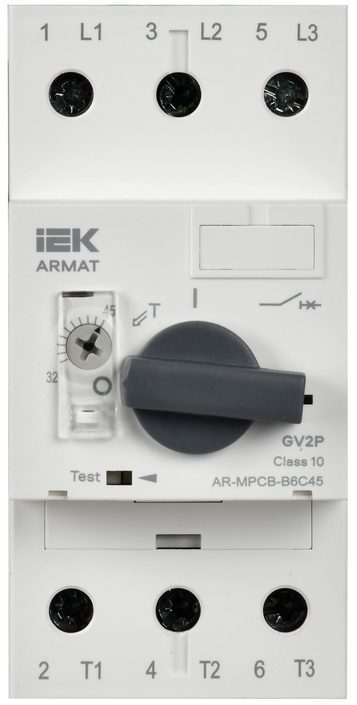             ARMAT Қозғалиқыш қорғанысы автоматты ажыратқышы B6 GV2P 32-45А IEK    