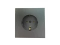 Розетка РС 16-1602 графит