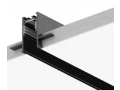 Шинасым M-TRACK гипсокартонға кіріктірілген, қара 2М LEDAR