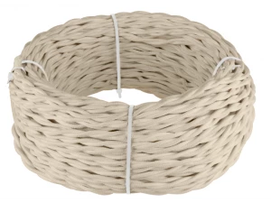 Кабель витой 3*2,5 /W6453646 (песочный) Ретро