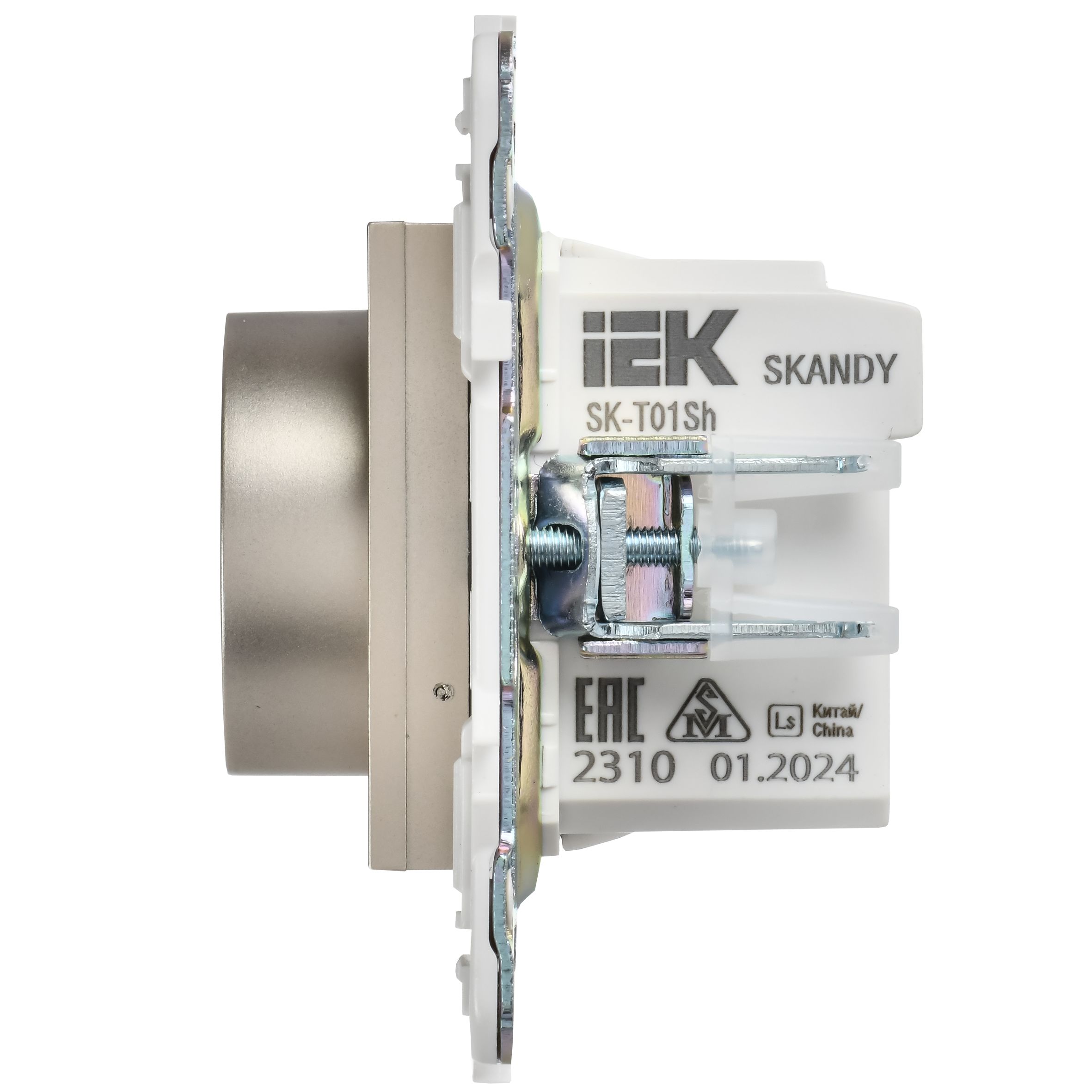            SKANDY Индикациясы бар электронды термостат SK-T01Sh шампан IEK    