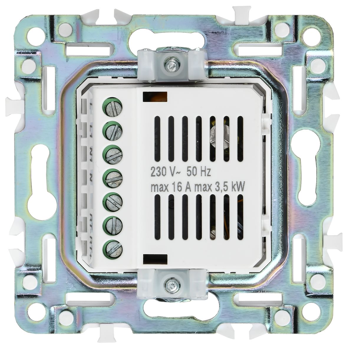             SKANDY Индикациясы бар электронды термостат SK-T01N металл никель IEK    