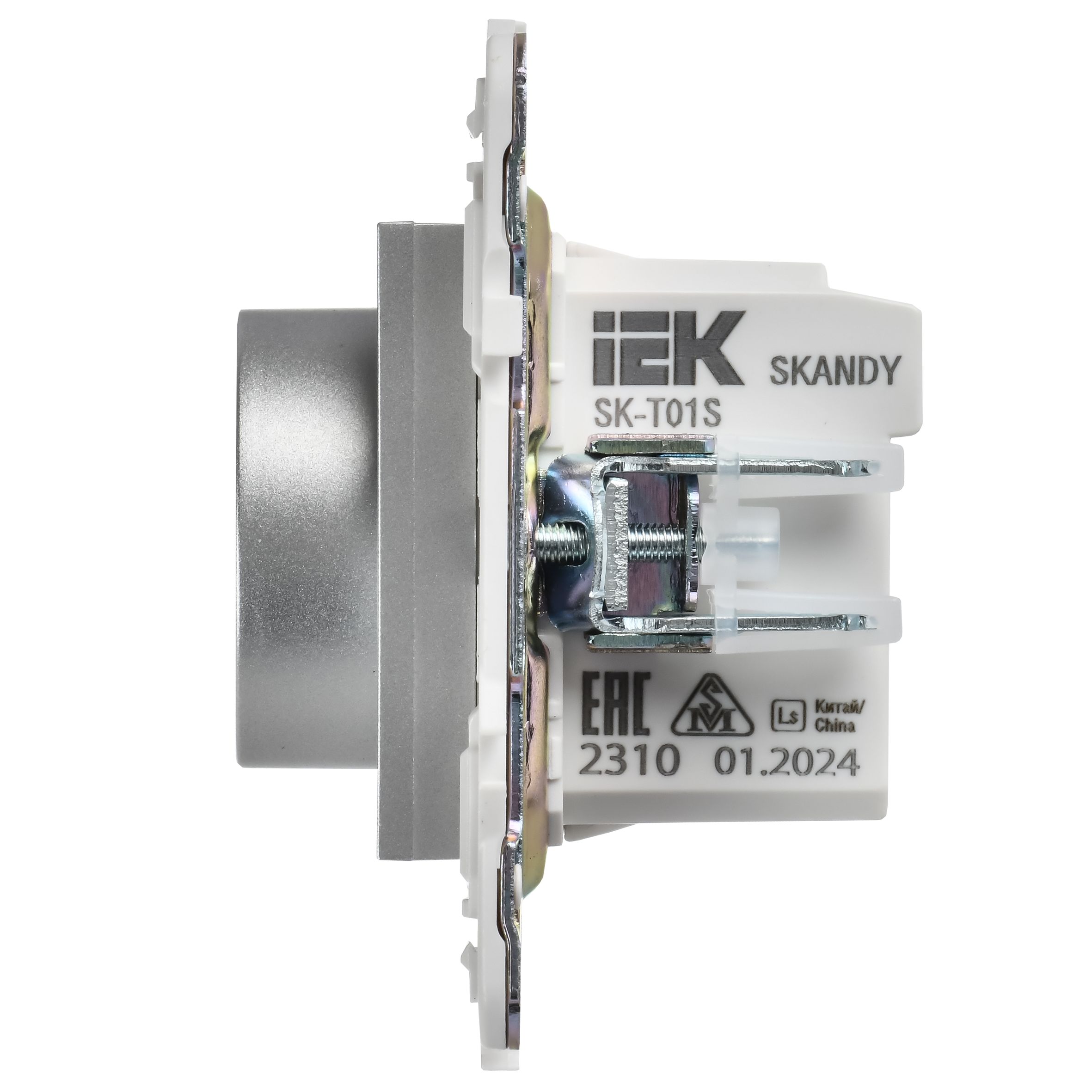             SKANDY Индикациясы бар электронды термостат SK-T01S күміс IEK    